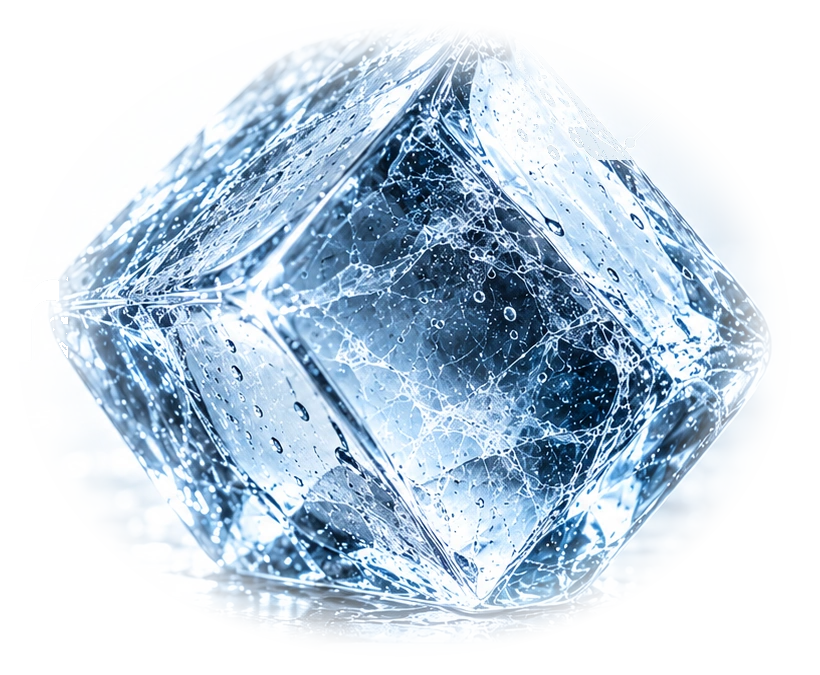 Cubito de hielo macizo de 75 g fabricado con agua purificada - Hielos R. Nevado
